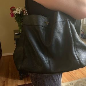 Coach black shoulder bag